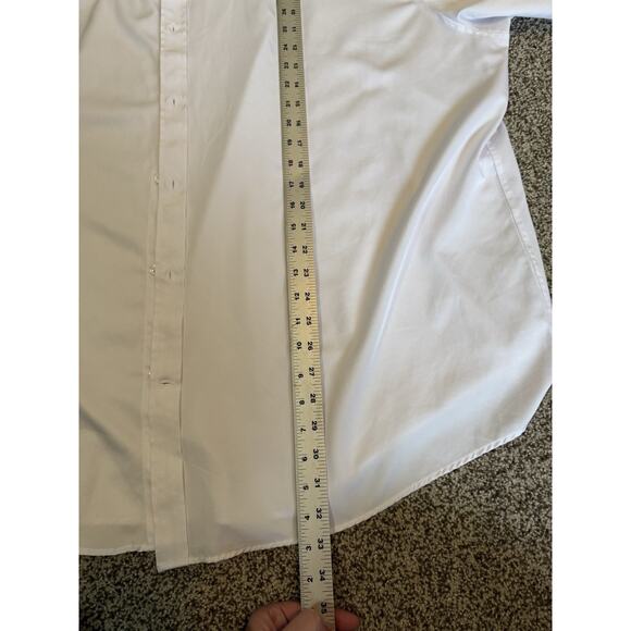 Flex Mens Luxury Collection White Long Sleeve Button Down Shirt 4XL - Picture 6 of 7